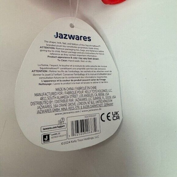 NTW Squishmallows Barella Beta Fish 3.5" Clip Keychain  Plush‎ with Sparkle - Picture 5 of 7